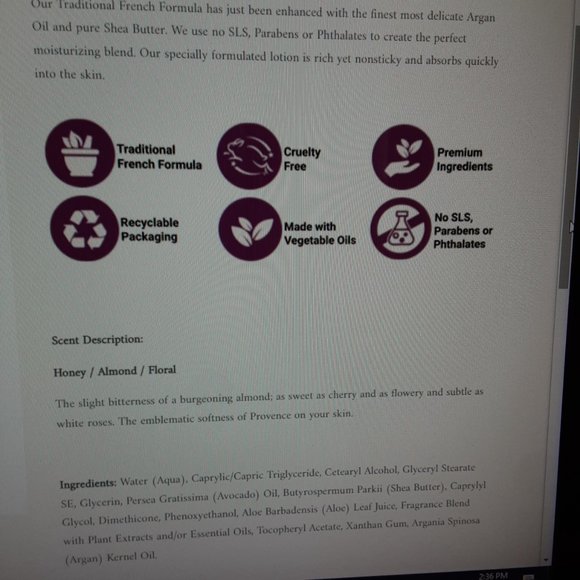 A LA MAISON de Provence Sweet Almond hand & body lotion and (4)bars of Soap - Picture 7 of 9